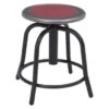National Public Seating® 18” - 24” Swivel Stool, Burgundy Seat And Black Frame -Household Supplies Store 514572 w MainProductImage Lg