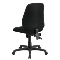 Flash Furniture 37-1/2" Mid-Back Black Fabric Multi-Functional Ergonomic Chair 8 Flash Furniture 37-1/2" Mid-Back Black Fabric Multi-Functional Ergonomic Chair -Household Supplies Store 555282B WebOnly Lg