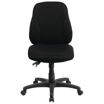 Flash Furniture 37-1/2" Mid-Back Black Fabric Multi-Functional Ergonomic Chair 6 Flash Furniture 37-1/2" Mid-Back Black Fabric Multi-Functional Ergonomic Chair - Image 4
