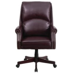 Flash Furniture High-Back Pillow Back Burgundy Leather Executive Swivel Office Chair 9 Flash Furniture High-Back Pillow Back Burgundy Leather Executive Swivel Office Chair -Household Supplies Store 555286C WebOnly Lg
