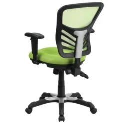 Flash Furniture Mid-Back Green Mesh Chair With Triple Paddle Control -Household Supplies Store 555306B WebOnly Lg