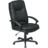 Office Star Products Worksmart High Back Black Executive Eco Leather Chair -Household Supplies Store 601675 V Lg