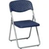 Office Star Products Work Smart Folding Interior Chair (Blue) (4-Pack) -Household Supplies Store 601743 V Lg