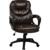 Office Star Products Faux Leather Manager's Chair With Padded Arms 2 Office Star Products Faux Leather Manager's Chair With Padded Arms -Household Supplies Store 601875 V Lg