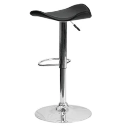 Flash Furniture Backless Contemporary Black Vinyl Adjustable Height Barstool With Chrome Base -Household Supplies Store 603728B WebOnly Lg