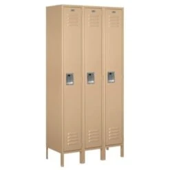 Salsbury Industries® Single Tier Metal Locker-Tan-6 Feet X 15 Inches