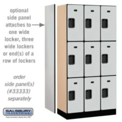 Salsbury Industries® Gray- Triple Tier Designer Wood Locker 6 Feet X 18 Inches 13 Salsbury Industries® Gray- Triple Tier Designer Wood Locker 6 Feet X 18 Inches -Household Supplies Store 621366 w DetailedProductView1 Lg