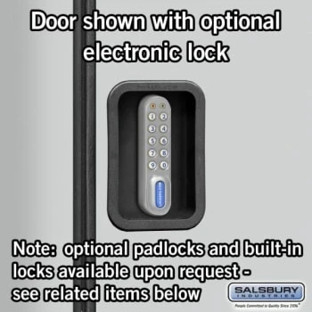 Salsbury Industries® Gray- Triple Tier Designer Wood Locker 6 Feet X 18 Inches 9 Salsbury Industries® Gray- Triple Tier Designer Wood Locker 6 Feet X 18 Inches - Image 7