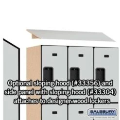 Salsbury Industries® Gray- Triple Tier Designer Wood Locker 6 Feet X 18 Inches 18 Salsbury Industries® Gray- Triple Tier Designer Wood Locker 6 Feet X 18 Inches -Household Supplies Store 621366 w DetailedProductView6 Lg