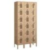 Salsbury Industries® Tan Six Tier Box Vented Metal Locker 6 Feet X 12 Inches -Household Supplies Store 621438 w MainProductImage Lg