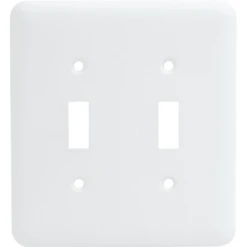 Titan3 2-Gang Princess Metal Toggle Wall Plate (20-Pack) (White)