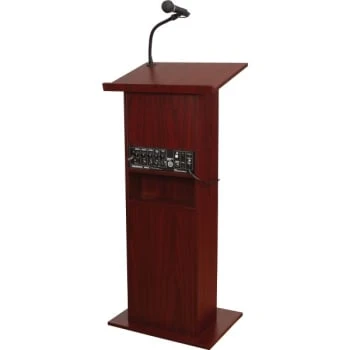 Oklahoma Sound Power Plus Floor Mahogany Lectern 4 Oklahoma Sound Power Plus Floor Mahogany Lectern - Image 2