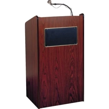 Oklahoma Sound Aristocrat Floor Sound Lectern, Mahogany 4 Oklahoma Sound Aristocrat Floor Sound Lectern, Mahogany - Image 2