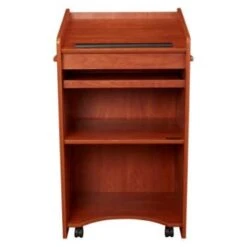 Oklahoma Sound Aristocrat Floor Lectern, Wild Cherry -Household Supplies Store 723356 w DetailedProductView3 Lg