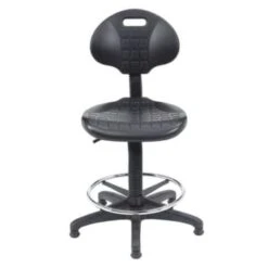 National Public Seating® Poly Adjustable Task Stool With Backrest, Black -Household Supplies Store 724982 w DetailedProductView2 Lg