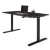 Realspace® Espresso Magellan Pneumatic Stand Up Height-Adjustable Desk 60x30x43" -Household Supplies Store 738272 w MainProductImage BUS Lg