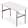 Realspace® Platinum Molded Plastic Top Folding Table 4 Foot W -Household Supplies Store 739017 w MainProductImage BUS Lg