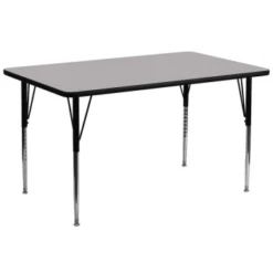 Flash Furniture Gray Rectangular Activity Table 30w X 72 Inch D