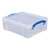 Really Useful Boxes® Clear Plastic Storage Box -Household Supplies Store 739643 w MainProductImage BUS Lg
