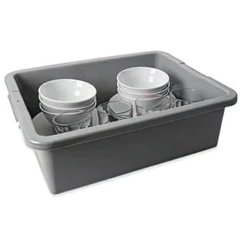 Rubbermaid 7.1 Gallon Undivided Utility/bus Box (Gray) (6-Pack) 4 Rubbermaid 7.1 Gallon Undivided Utility/bus Box (Gray) (6-Pack) - Image 2