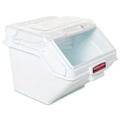 Rubbermaid Prosave 12.6 Gallon Shelf Ingredient Storage Bin W/ 2-Cup Scoop -Household Supplies Store 745945 w DetailedProductView4 Lg