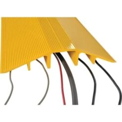 Vestil Extruded Aluminum Hose And Cable Crossover 60 Inch Yellow