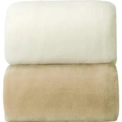 Martex Plush Blanket Full 80x90 Ivory Case Of 4