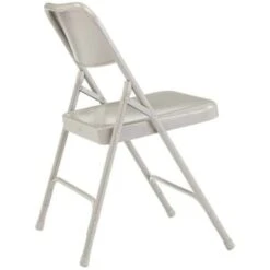 National Public Seating® All Steel Heavy-Duty Gray Folding Chair, Package Of 4 -Household Supplies Store 751650 DetailedProductView2 Lg