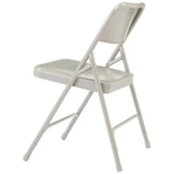 National Public Seating® All Steel Heavy-Duty Gray Folding Chair, Package Of 4 -Household Supplies Store 751650 DetailedProductView3 Lg
