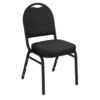 National Public Seating® Ebony Black Fabric Crown Back Chair Black Frame -Household Supplies Store 751785 w MainProductImage Lg