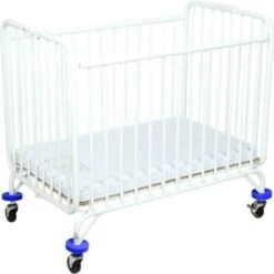 L.a. Baby Folding Crib Metal