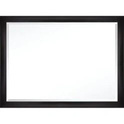 Startex Industries Fornari Vanity Beveled Glass Mirror 48 X 36" Black Package Of 4