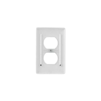 Hubbell 1-Gang Duplex Receptacle Wall Plate (25-Pack) (White) 6 Hubbell 1-Gang Duplex Receptacle Wall Plate (25-Pack) (White) - Image 4