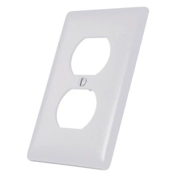 Hubbell 1-Gang Duplex Receptacle Wall Plate (25-Pack) (White) 7 Hubbell 1-Gang Duplex Receptacle Wall Plate (25-Pack) (White) - Image 5