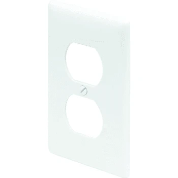Hubbell 1-Gang Duplex Receptacle Wall Plate (25-Pack) (White) 4 Hubbell 1-Gang Duplex Receptacle Wall Plate (25-Pack) (White) - Image 2