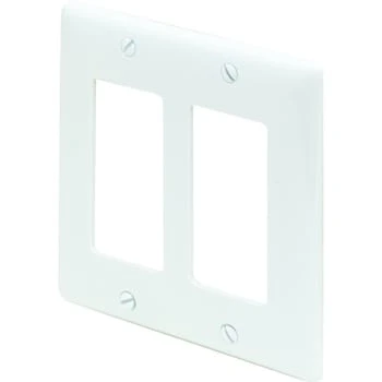 Hubbell 2-Gang Polycarbonate Decorator Wall Plate (25-Pack) (White) 3 Hubbell 2-Gang Polycarbonate Decorator Wall Plate (25-Pack) (White)